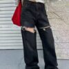 8766超時髦破褲