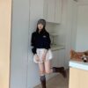 韓國麂皮裙